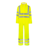 Lyngsoe FR-LR57 FR AS Waterproof Hi-Vis Coverall - Yellow / S