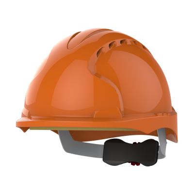 JSP EVO3 Vented Wheel Ratchet Safety Helmet - Orange