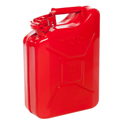Red Metal Fuel Can - 10 Litre