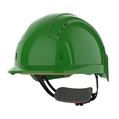 JSP EVOLite Vented Wheel Ratchet Safety Helmet - Green