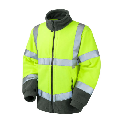 Leo Hartland Hi-Vis Yellow Fleece Jacket - S