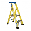 Superglas Yellow Insulated Step Ladders - 4 Treads - 1.74 Metres