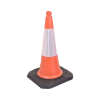 Apollo Orange Traffic Cone with D2 Sleeve - 2 Part - 750mm