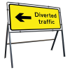 Jazz Sign Complete Clipped - Diverted Traffic Arrow Left - 1050 x 450mm
