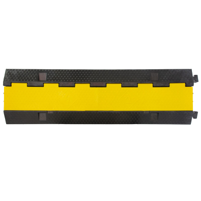 Cable and Hose Protection Ramp Black / Yellow - 3 Channel - 1000 x 300 x 50mm