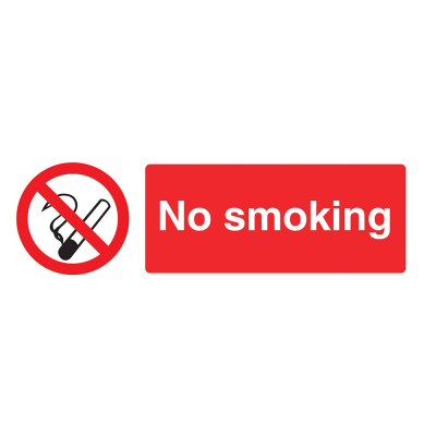 No Smoking Sign - 600 x 200 x 1mm