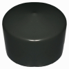 Sign Post External Round Cap - Black - 76mm