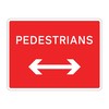 Jazz Sign Plate - Pedestrians Arrow Reversible - 600 x 450 x 2mm