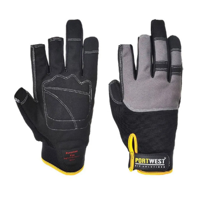 Portwest A740 Powertool Pro Fingertip Safety Gloves - Medium / Size 8