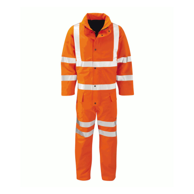 GORE-TEX Yukon Waterproof Breathable Rail Hi-Vis Orange Coverall - S