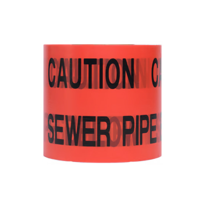 Caution Sewer Pipe Below Tape - 150mm x 365 Metres