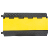 Cable and Hose Protection Ramp Black / Yellow - 3 Channel - 900 x 500 x 70mm