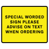 Jazz Sign Complete Clipped - Special Black on Yellow - 1050 x 750mm