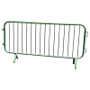 2.3m GREEN  RAL 6024 Pedestrian Barrier c/w FIXED Feet
