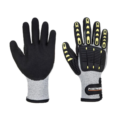 Portwest A729 Anti-Impact Cut Resistant Thermal Safety Gloves - Cut Level C - Small / Size 7