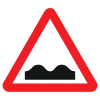 Jazz Triangle Sign Plate 300mm Centres - Uneven Road - 750mm