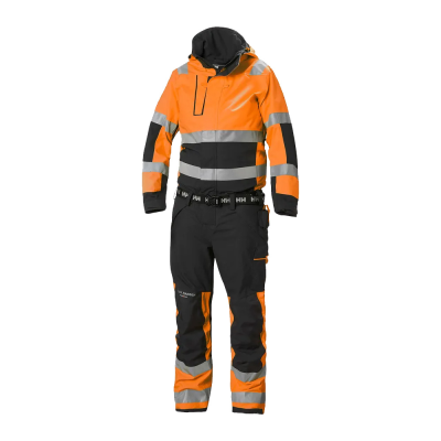 Helly Hansen Alna 2 Hi-Vis Waterproof Orange/Black Winter Suit - C44 / XS