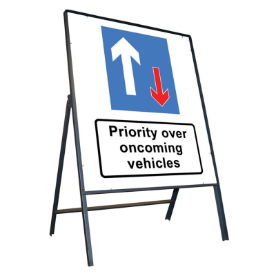 Jazz Sign Complete Riveted - Priority Over Oncoming Vehicles - 800 x 900mm