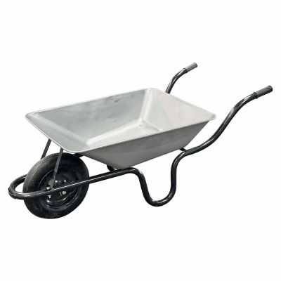 85 Litre Cu-Barrow - Press Pan with Solid Wheel