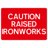 Jazz Sign Plate 300mm Centres - Caution Raised Iron Works - 1050 x 750mm