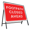 Jazz Sign Complete Riveted - Footpath Closed Ahead - 600 x 450mm