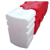 RB22 Barrier Stop End - White