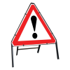 Jazz Triangle Sign Complete Clipped - Exclamation Mark - 750mm