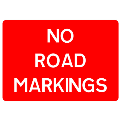 Jazz Sign Plate 300mm Centres - No Road Markings - 1050 x 750mm