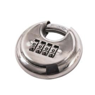 Stainless Steel 4 Digit Combination Disc Padlock - 70mm 