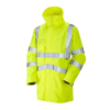 Leo Clovelly 15K Waterproof Breathable Hi-Vis Yellow Anorak - 2XL