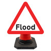 Hangman Triangle Sign Plate - Flood - 750mm