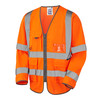 Leo Wrafton Rail Hi-Vis Long Sleeve Orange Superior Waistcoat