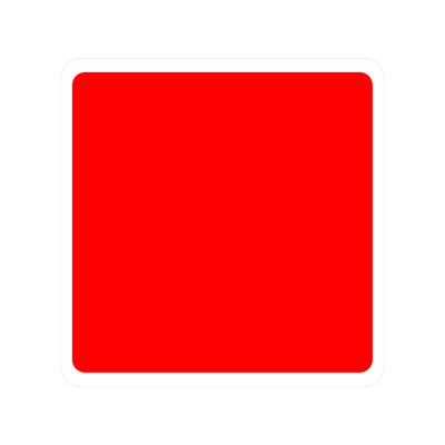 Jazz Triangle Sign Plate 300mm Centres - Special White on Red - 750mm