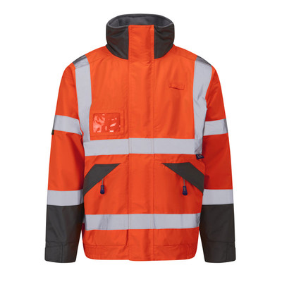Leo Bickington 4K Waterproof Rail Hi-Vis Orange Superior Bomber Jacket