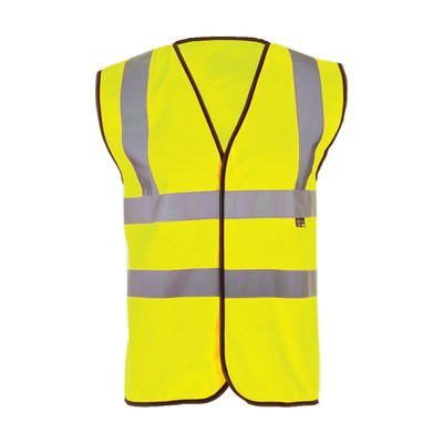 Supertouch Hi-Vis Yellow Waistcoat - S