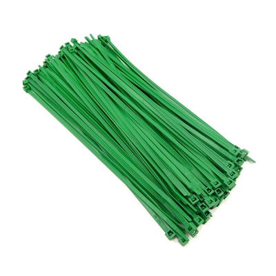 Ties Cable Green 200 x 4.8mm (Pk 100)