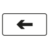 Jazz Supplement Plate 300mm Centres - Arrow Black on White - 860 x 360mm