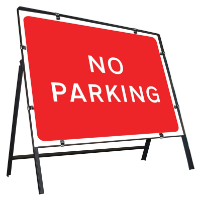 Jazz Sign Complete Clipped - No Parking - 600 x 450mm