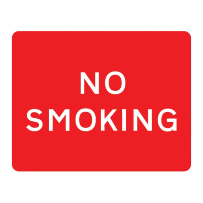 Jazz Sign Plate - No Smoking - 600 x 450 x 2mm
