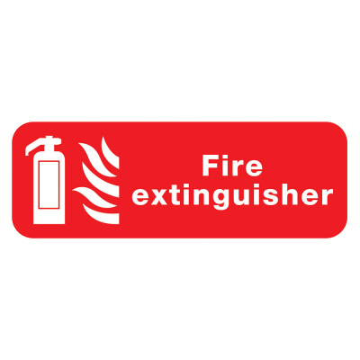 Fire Extinguisher Sign - 600 x 200 x 1mm