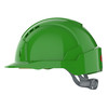 JSP EVOLite Vented Slip Ratchet Safety Helmet - Green