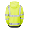 Leo Goodleigh Hi-Vis Hooded Yellow Sweatshirt - 4XL