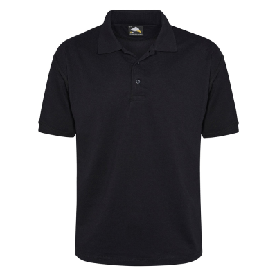 Orn Raven Short Sleeve Polo Shirt - Black / 4XL