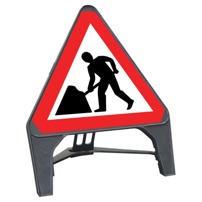 Q-Sign Triangle Complete - Man at Work - 750mm