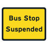 Jazz Sign Plate 300mm Centres - Bus Stop Suspended - 600 x 450mm