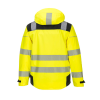 Portwest PW360 Waterproof Breathable Hi-Vis Yellow/Black Rain Jacket - 3XL