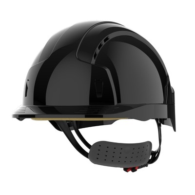 JSP EVOLite Vented Wheel Ratchet Safety Helmet - Black