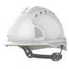 JSP EVO3 CR2 Reflective Vented Slip Ratchet Safety Helmet - White