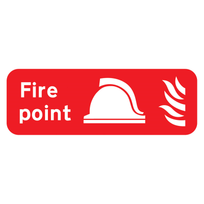 Fire Point Sign - 600 x 200 x 1mm