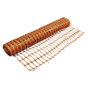 Barrier Fencing Roll - 1 x 50 Metres - Orange